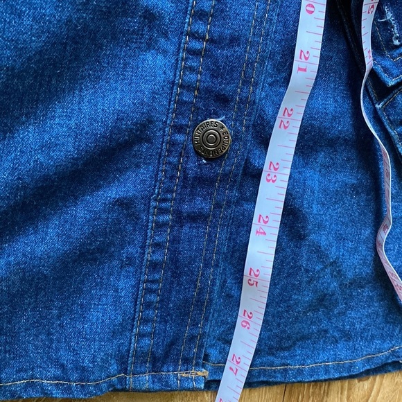 Vintage Equipements Militaires French western denim shirt - Picture 7 of 8